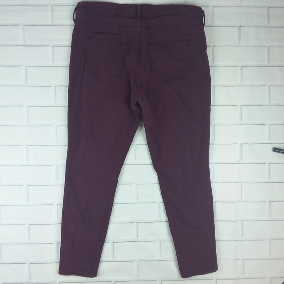 GAP Easy Jegging Distressed Jeans Maroon - Picture 3 of 5